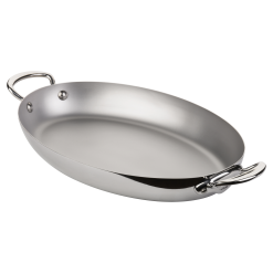 Mauviel Cook Style Pande Med 2 Greb Oval