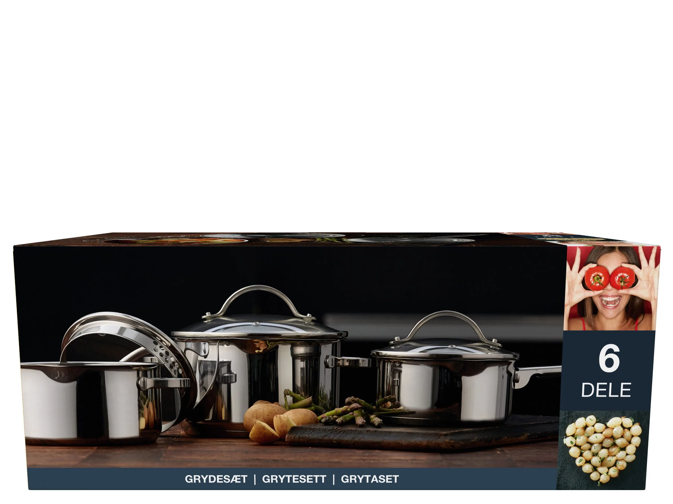 Funktion 6 Dele Grydesæt M/låg 9 Funktion 6 Dele Grydesæt M/låg - Billede 7