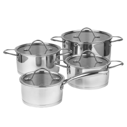 Pillivuyt Gourmet Mosel Grydesæt Med Glaslåg 8 Dele