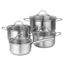 Pillivuyt Gourmet Loire Grydesæt Med Glaslåg 8 Dele