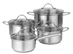 Pillivuyt Gourmet Loire Grydesæt Med Glaslåg 8 Dele -Mauviel Salgsbutik 20236 high