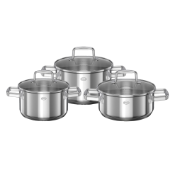 Rösle Moments Grydesæt Med Glaslåg 6 Dele