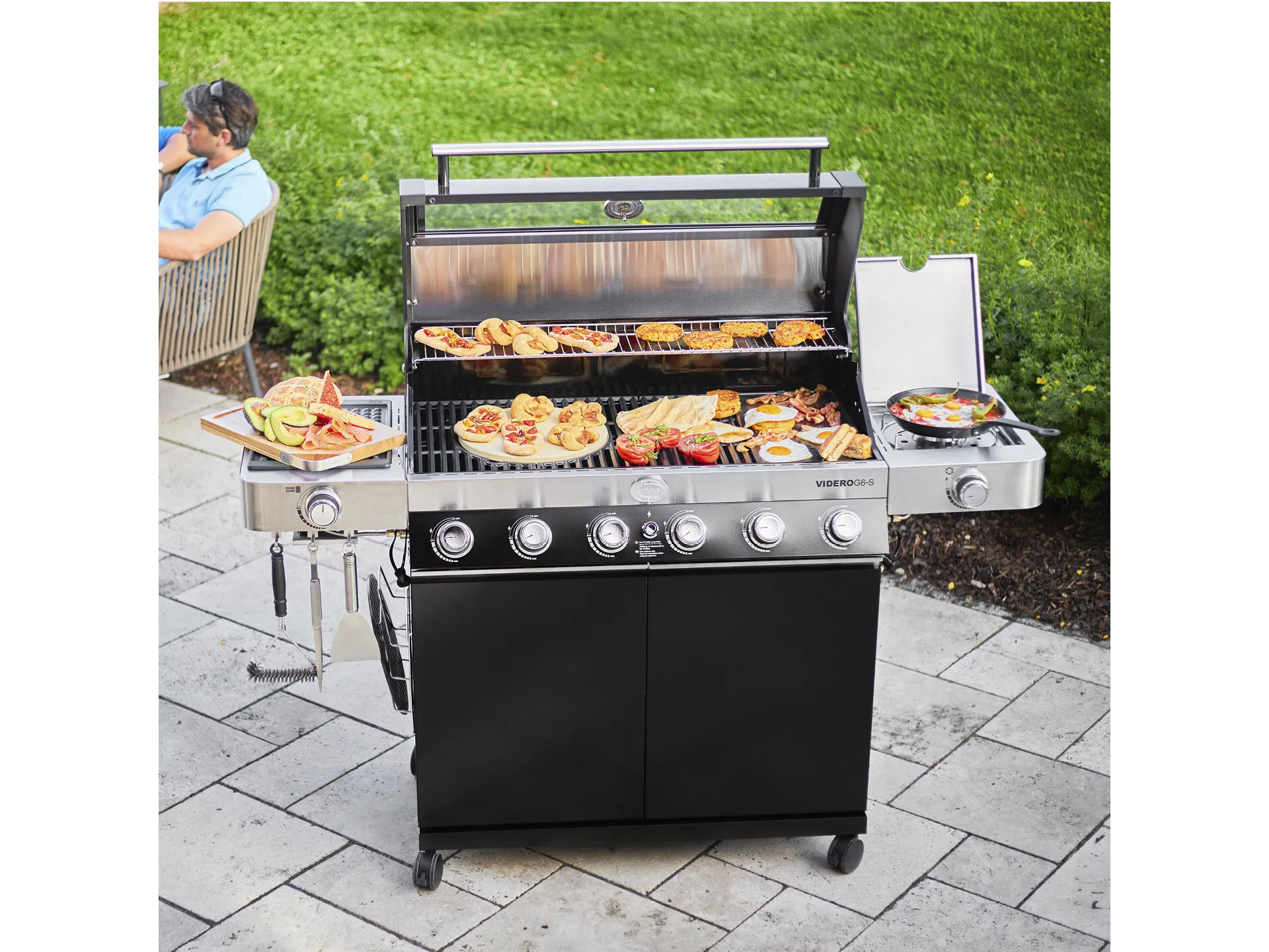 Rösle Videro G6-S Vario+ Gasgrill 27500 Watt 6 Rösle Videro G6-S Vario+ Gasgrill 27500 Watt - Billede 4