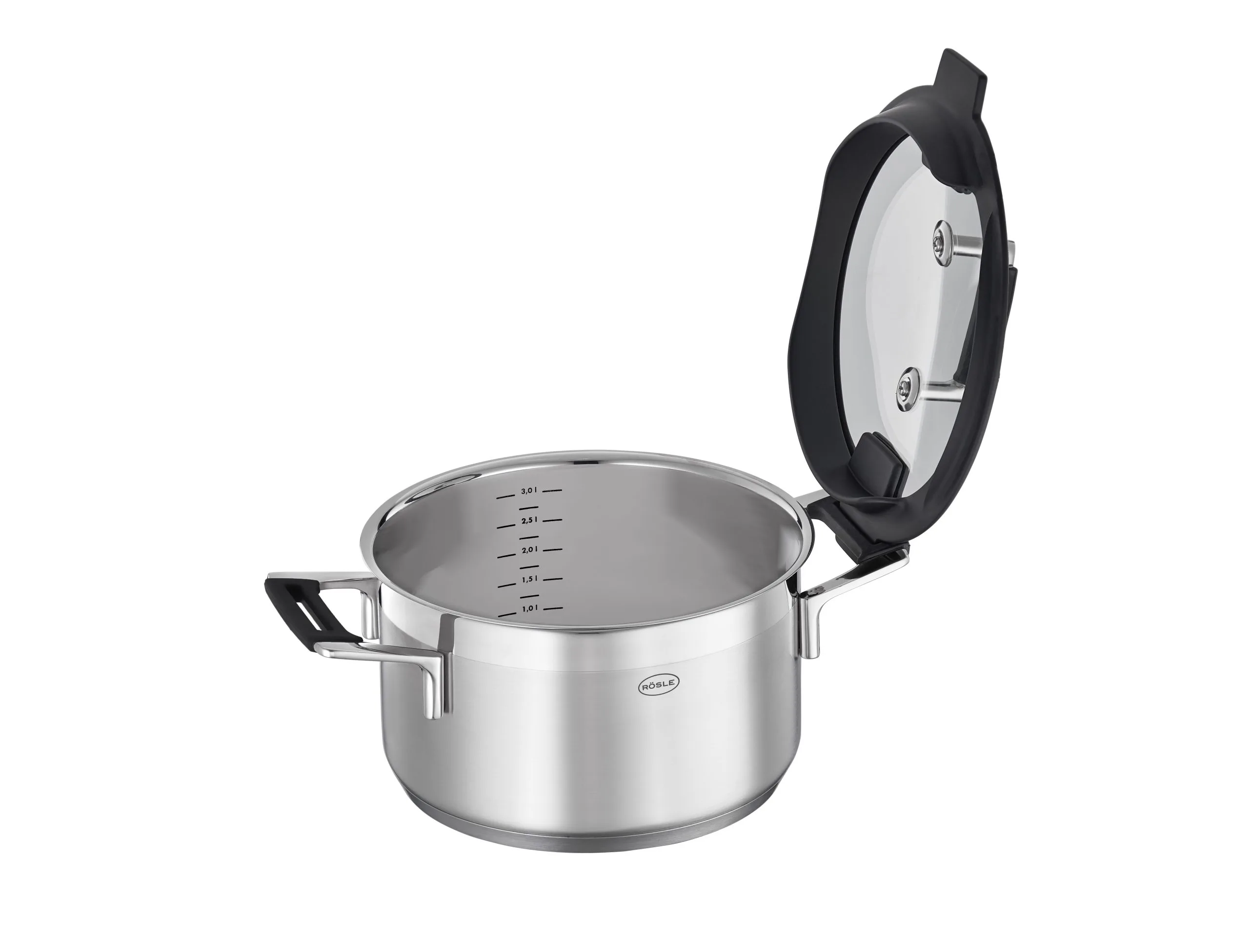 Rösle Silence Pro Gryde Med Glaslåg 4 Rösle Silence Pro Gryde Med Glaslåg - Billede 3